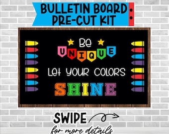 Be Unique Bulletin Board Kit: Classroom Decor Letters