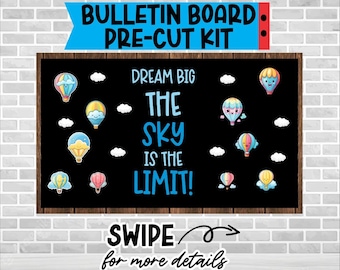 THE SKY LIMIT Precut Bulletin Board Kit: Classroom Door Decoration