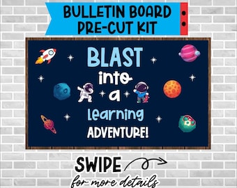 Blast Space Learning Bulletin Board Kit: Classroom Door Decoration