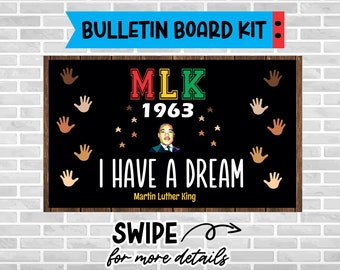 Martin Luther King Bulletin Board Kit, MLK Door Decor Kit, MLK Bulletin Board Martin Luther King Bulletin Board Kit, School Door Kit