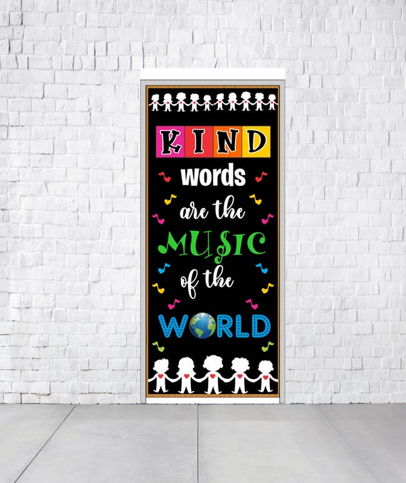 KINDNESS School Door Decoration Classroom Door Decoration Etsy