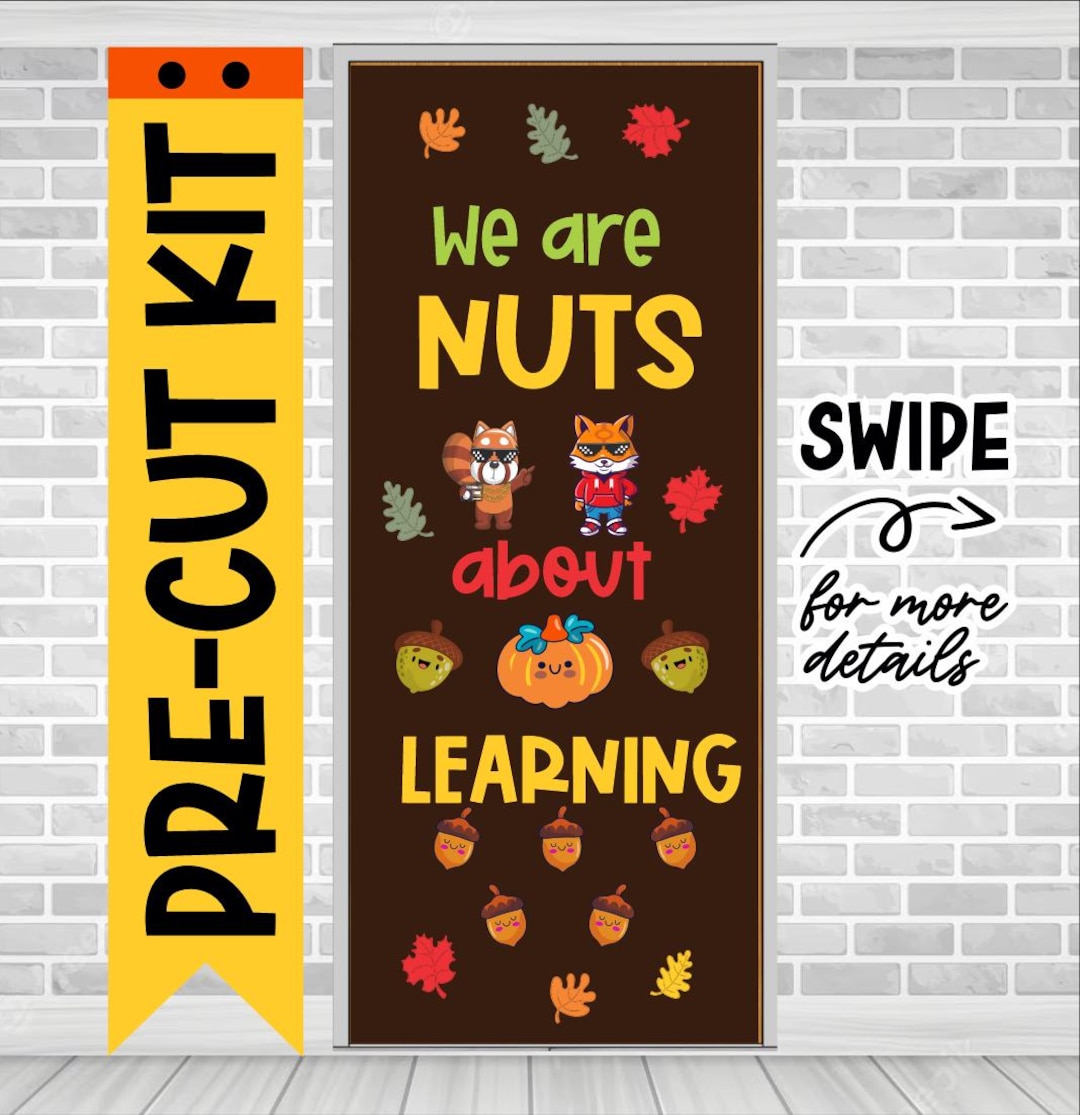 Fall Bulletin Board Precut Kit | Precut Autumn Classroom Door Decor Set ...