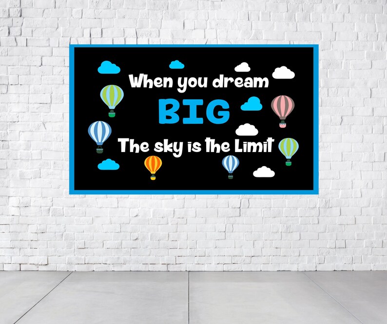 BIG DREAM Bulletin Board Letters Classroom Decoration Etsy