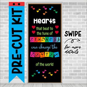 Kindness School Door Decoration Kit: Classroom Bulletin Board Letters