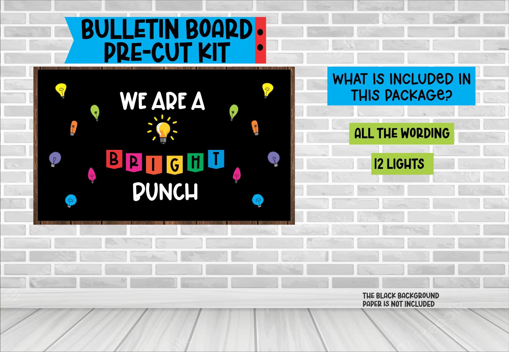 Bright Bunch Bulletin Board Kit: Back to School Classroom Decor - Etsy