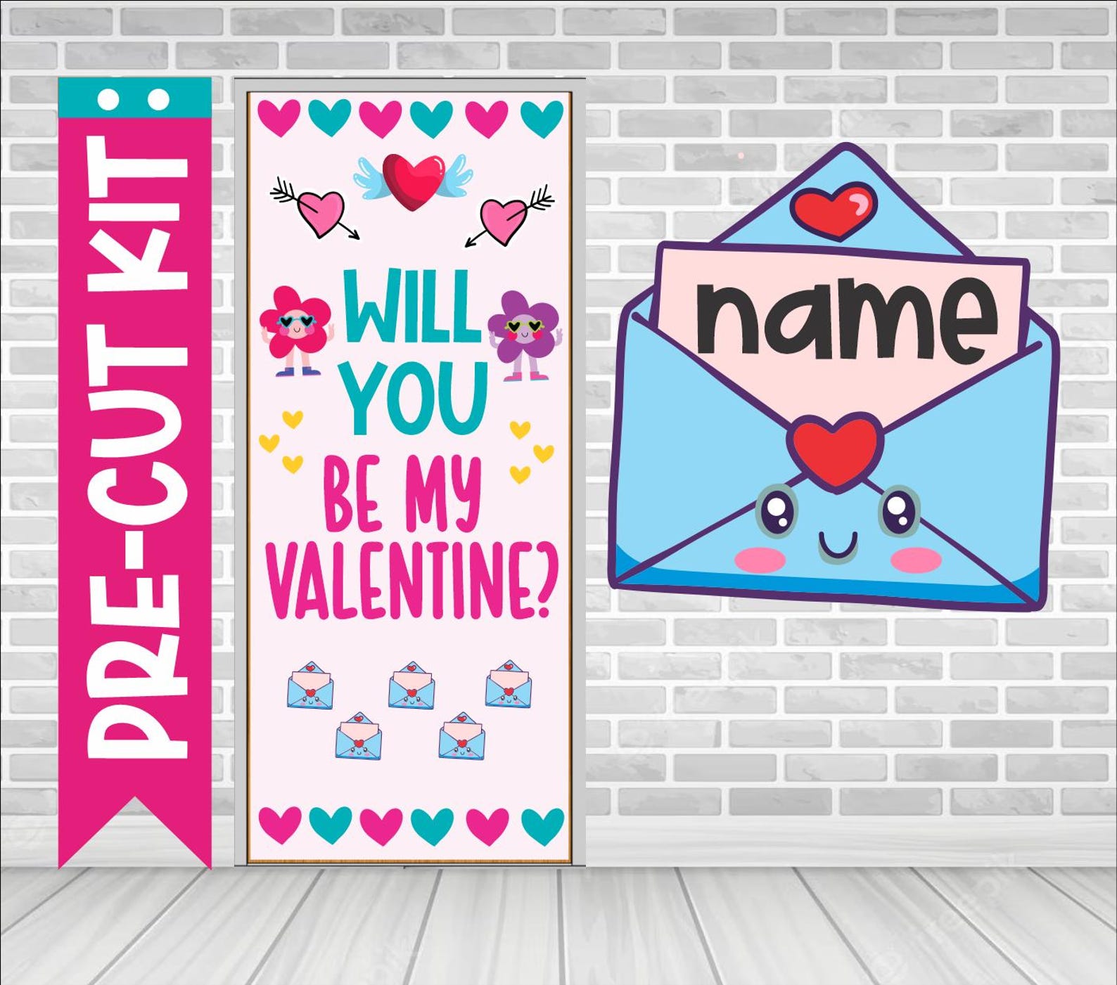 Valentine's Bulletin Board Kit | February Classroom Door Decor | Pre ...