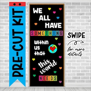WE ALL HAVE School Door Kit Decoration Classroom Door Decoration Door letters decoration Bulletin Board Letters Custom Letters Decoration