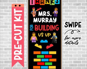 Building Blocks Teacher Appreciation Door Decoration: Precut