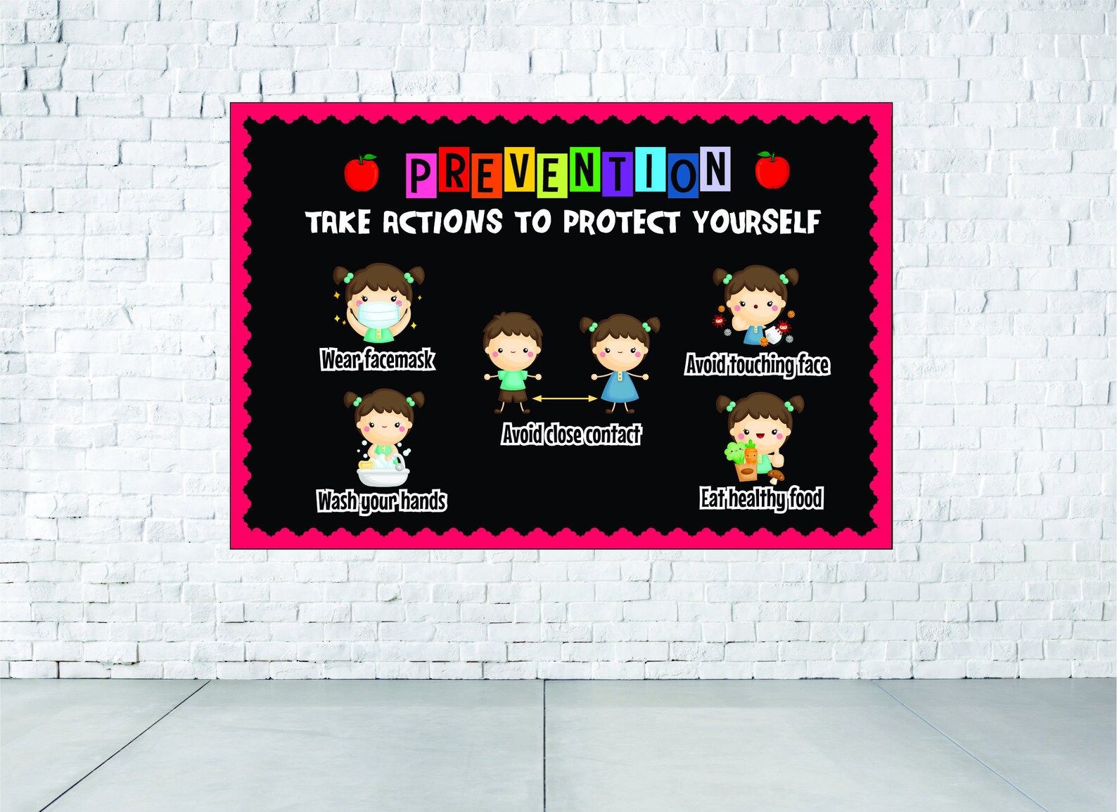 COVID19 Bulletin Board School Decoration Bulletin Board Etsy