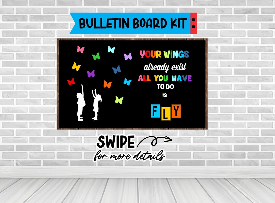 YOUR WINGS ALREADY Exist Bulletin Board Classroom Letters Decoration