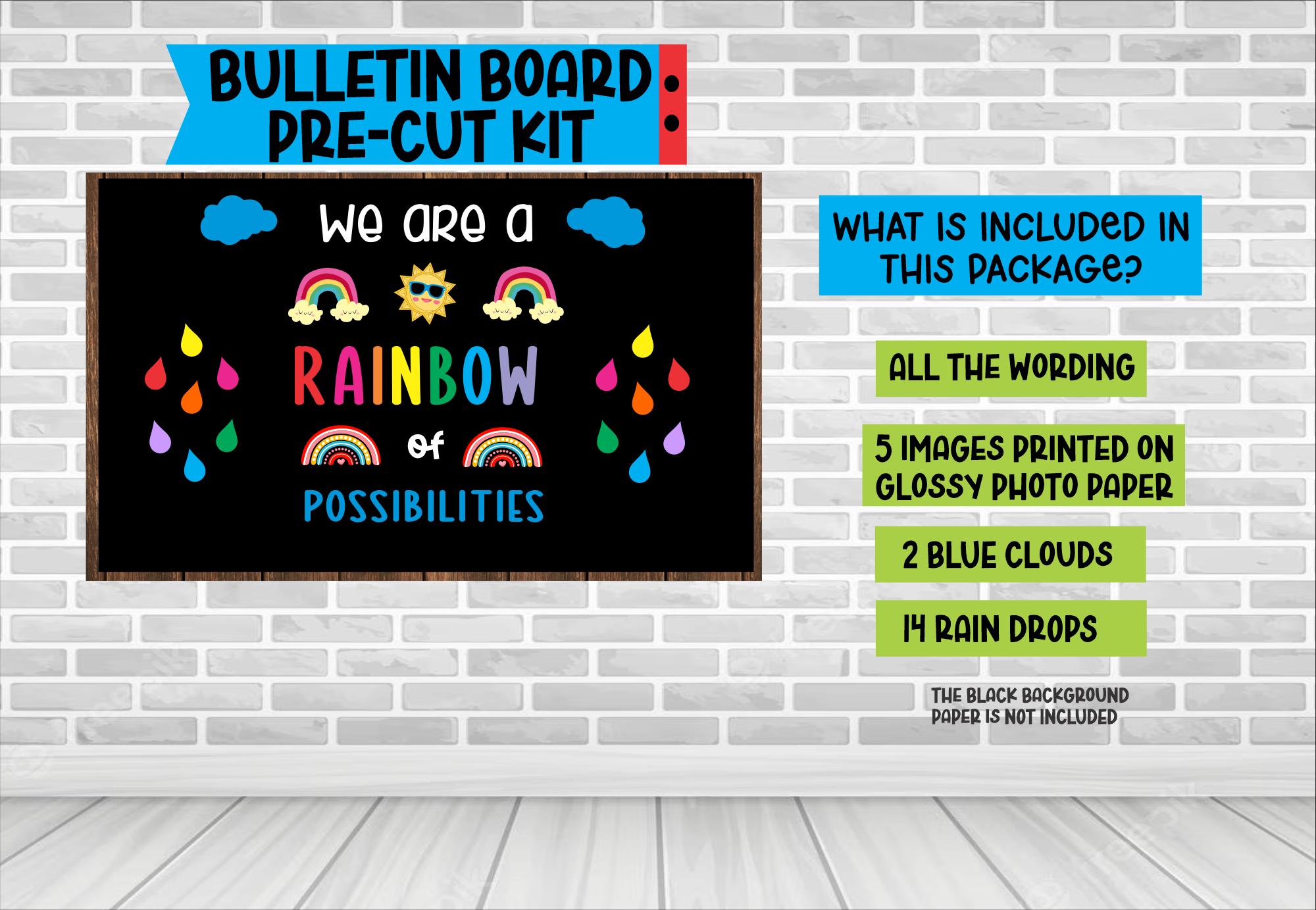 Rainbow of Possibilities Bulletin Board Letters: Classroom Decor - Etsy