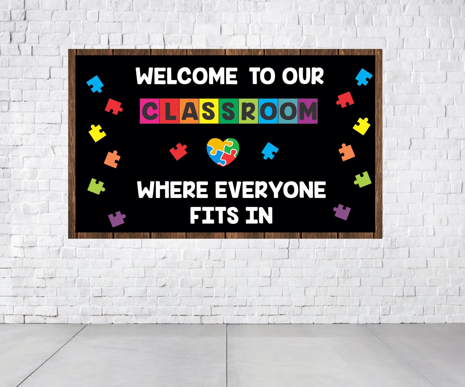 AUTISM Bulletin Board Autism Decoration School Decoration Etsy