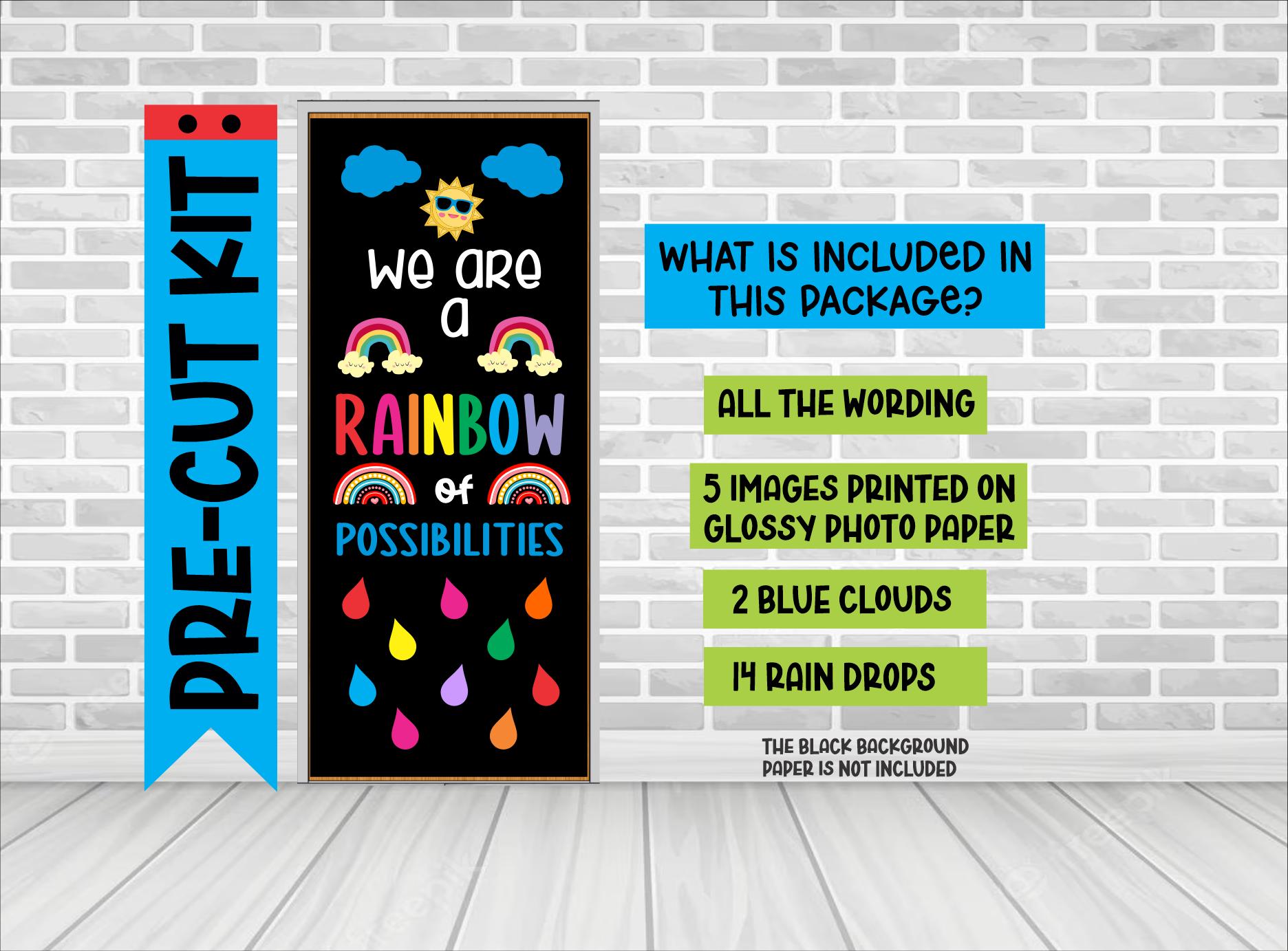 Rainbow of Possibilities Classroom Door Decoration: Custom Letters - Etsy