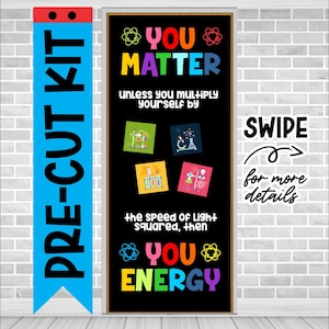 YOU MATTER Science School Door Kit Decoration Classroom Door Decoration Kit Door letters decoration Bulletin Board Letters Custom Letters