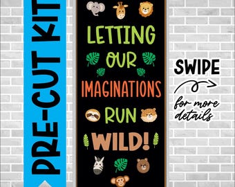 Safari Wild Animals Bulletin Board Kit: Classroom Door Letters