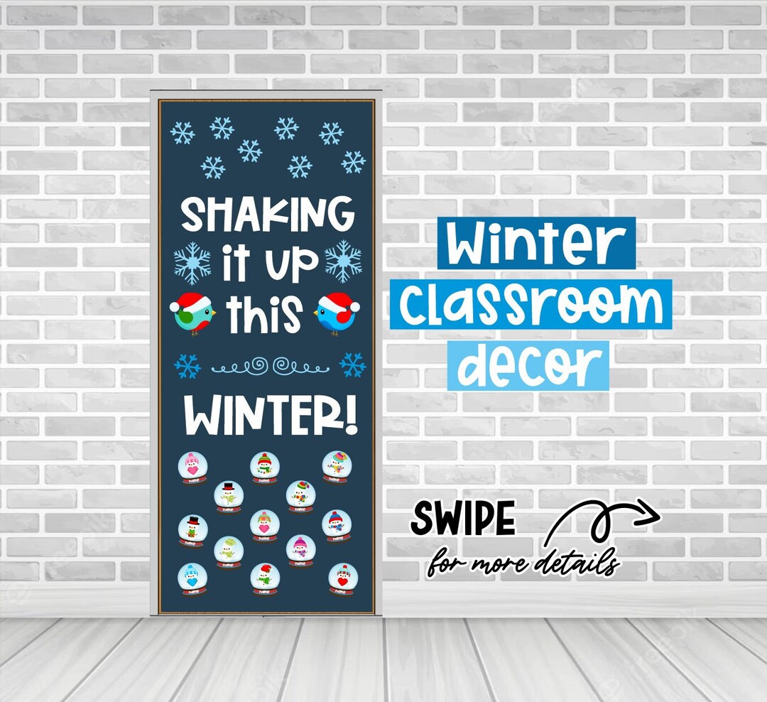 SHAKING IT UP Snow Globes Bulletin Board Kit, Winter Bulletin Board Kit