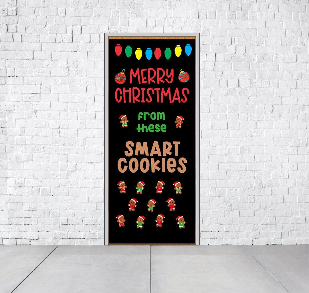 CHRISTMAS SMART COOKIES Bulletin Board Kit Door Decoration Etsy