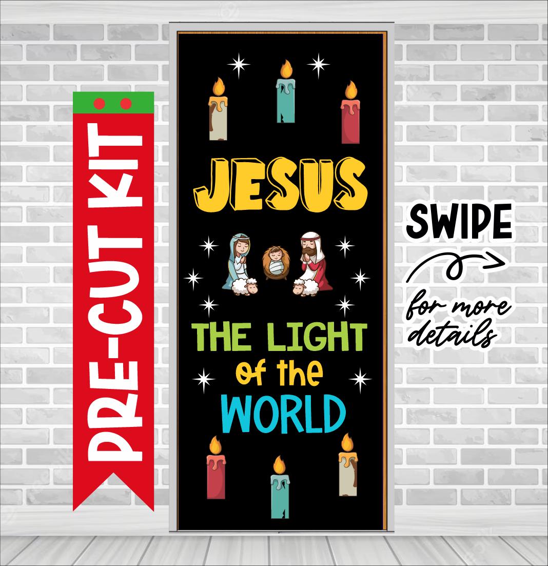 Christmas Religious Bulletin Board Door Decor | Precut Catholic Holiday ...