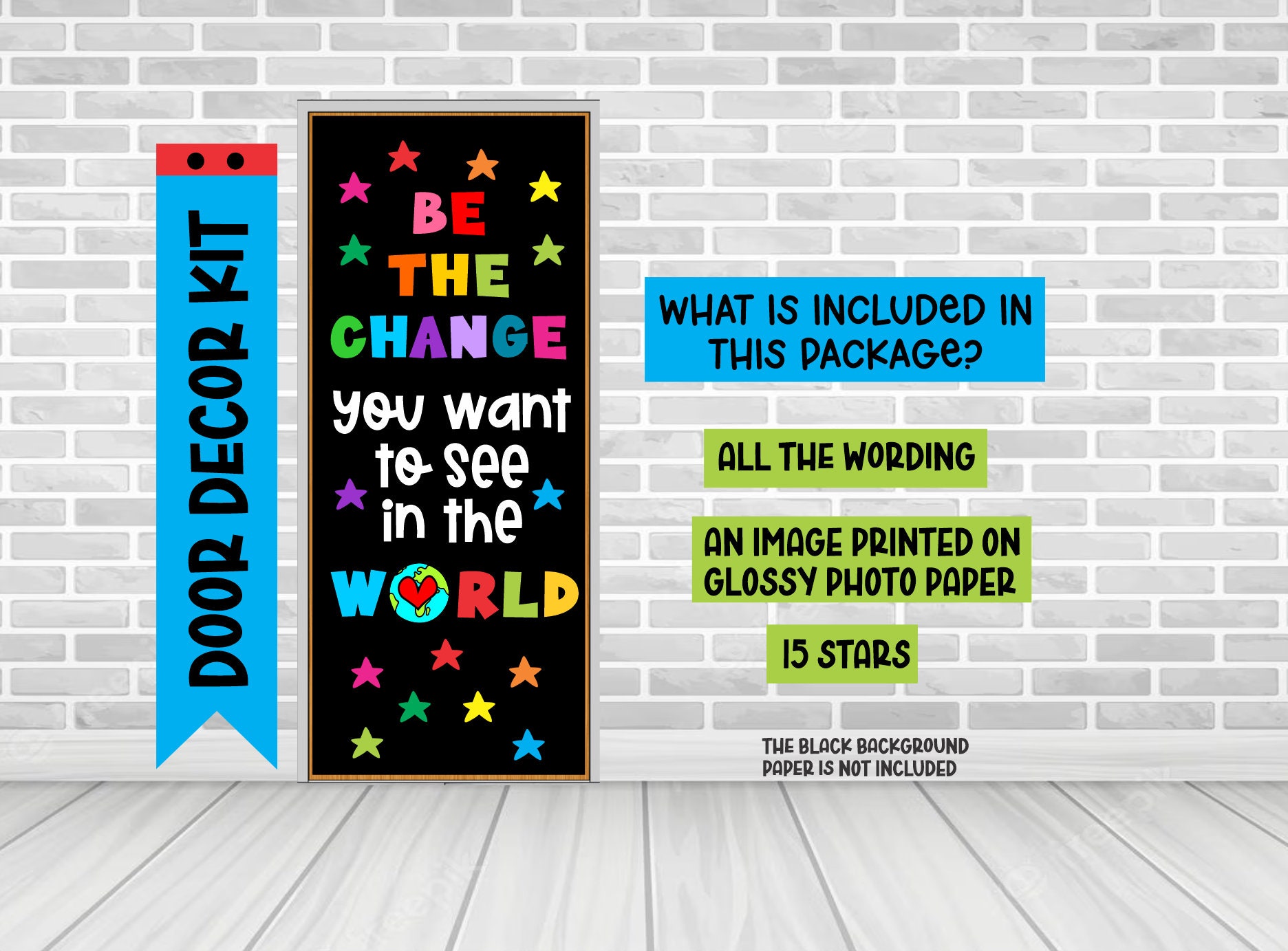 BE THE CHANGE Bulletin Board Kit Letters Classroom Decoration -  Hong  Kong