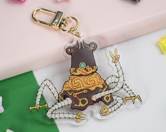 Peace Guardian Keychain Acrylic ~ Legendary Hero Kawaii Video Game Charm Bag Hanger Cute Gamer Gift Art Mood Funny Fantasy