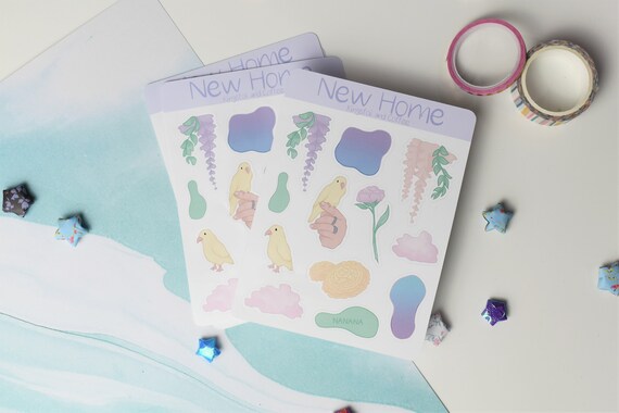 nanana got7 kpop music sticker sheet stationery journal etsy