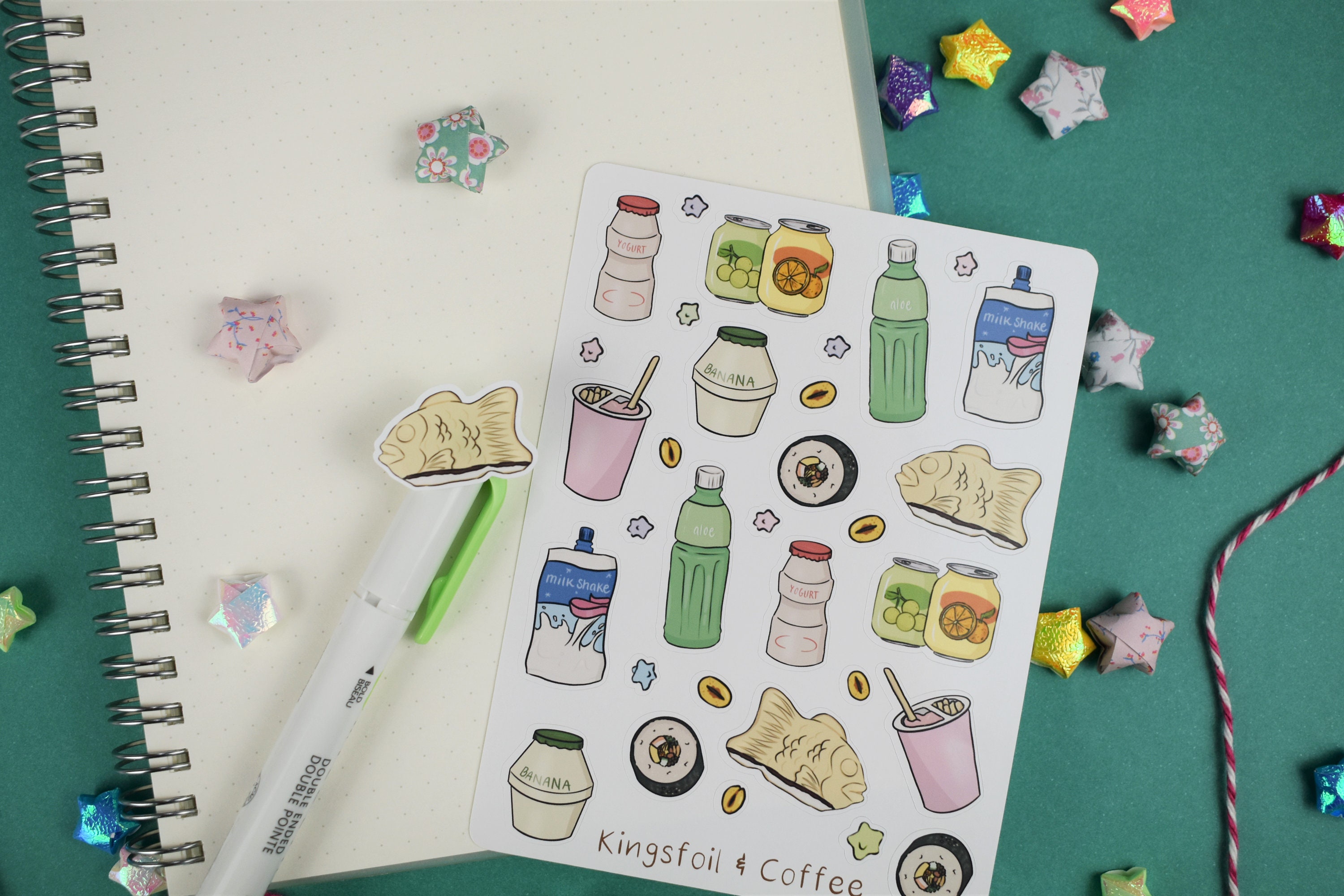 Asian Snack Foods Planner Sticker Sheet ~ Cute Kawaii Nostalgia Korean ...