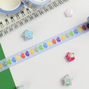 Legendary Hero Video Game Rupee Gem Washi Tape ~ crystal scrapbooking journaling planner gamer stationery