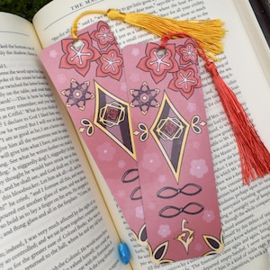 HuTao Genshin Bookmark ~ Impact Gaming Cozy Reading Gift Gacha