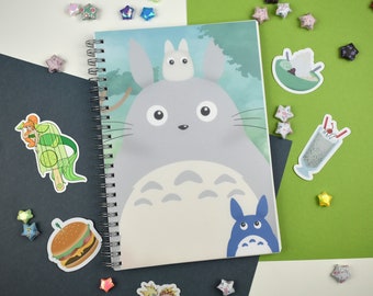 Large Forest Monster Reusable Sticker Book ~ Kawaii Anime TotoRo Cute Stationery Journal Planner Scrapbook Storage