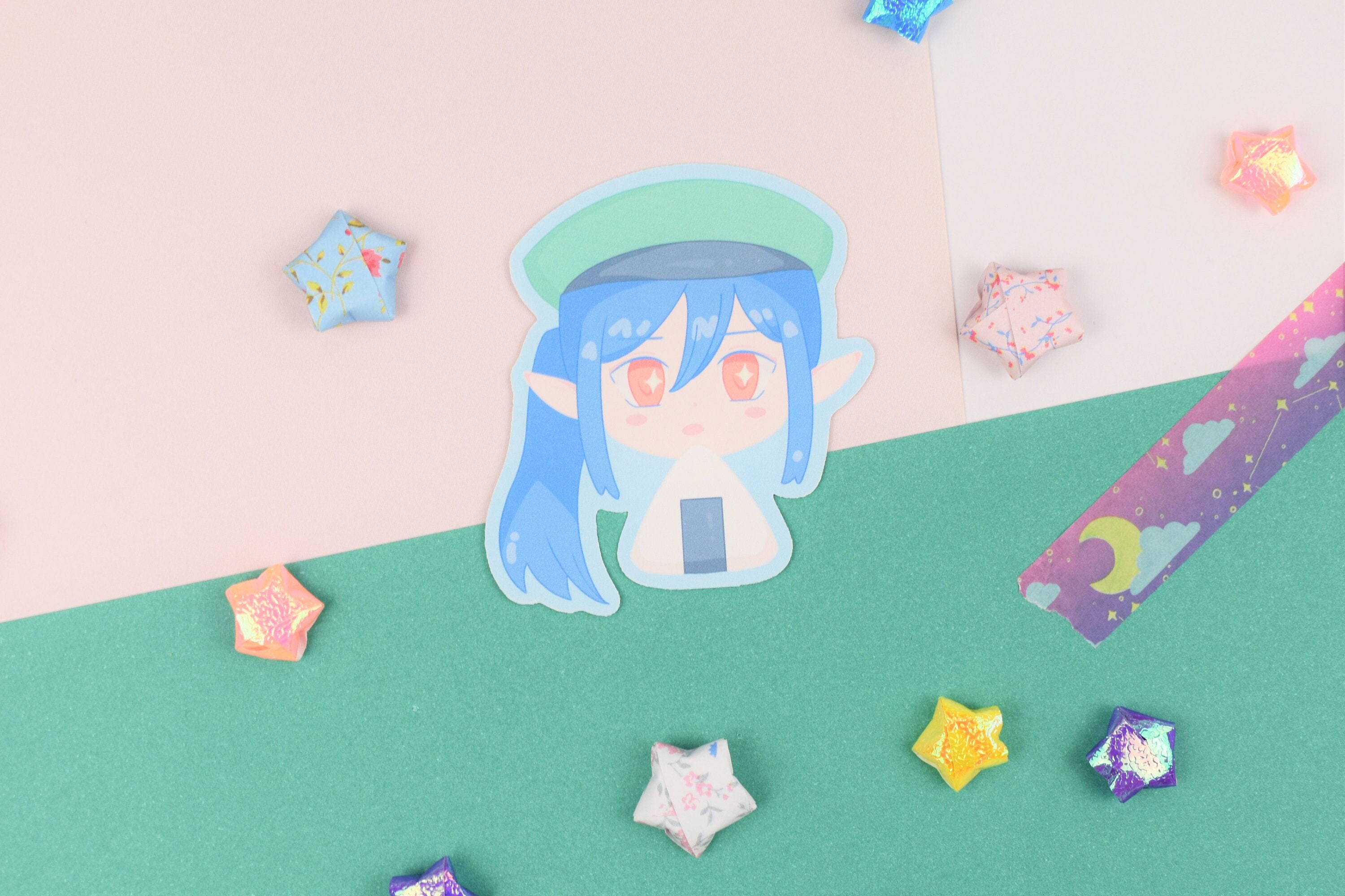 Onigiri Girl Gamer Vinyl Sticker RF5 Scarlett Waterproof Etsy Australia