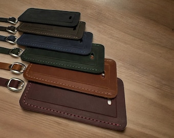 Handcrafted Leather Luggage Tags | Personalized Travel Accessories
