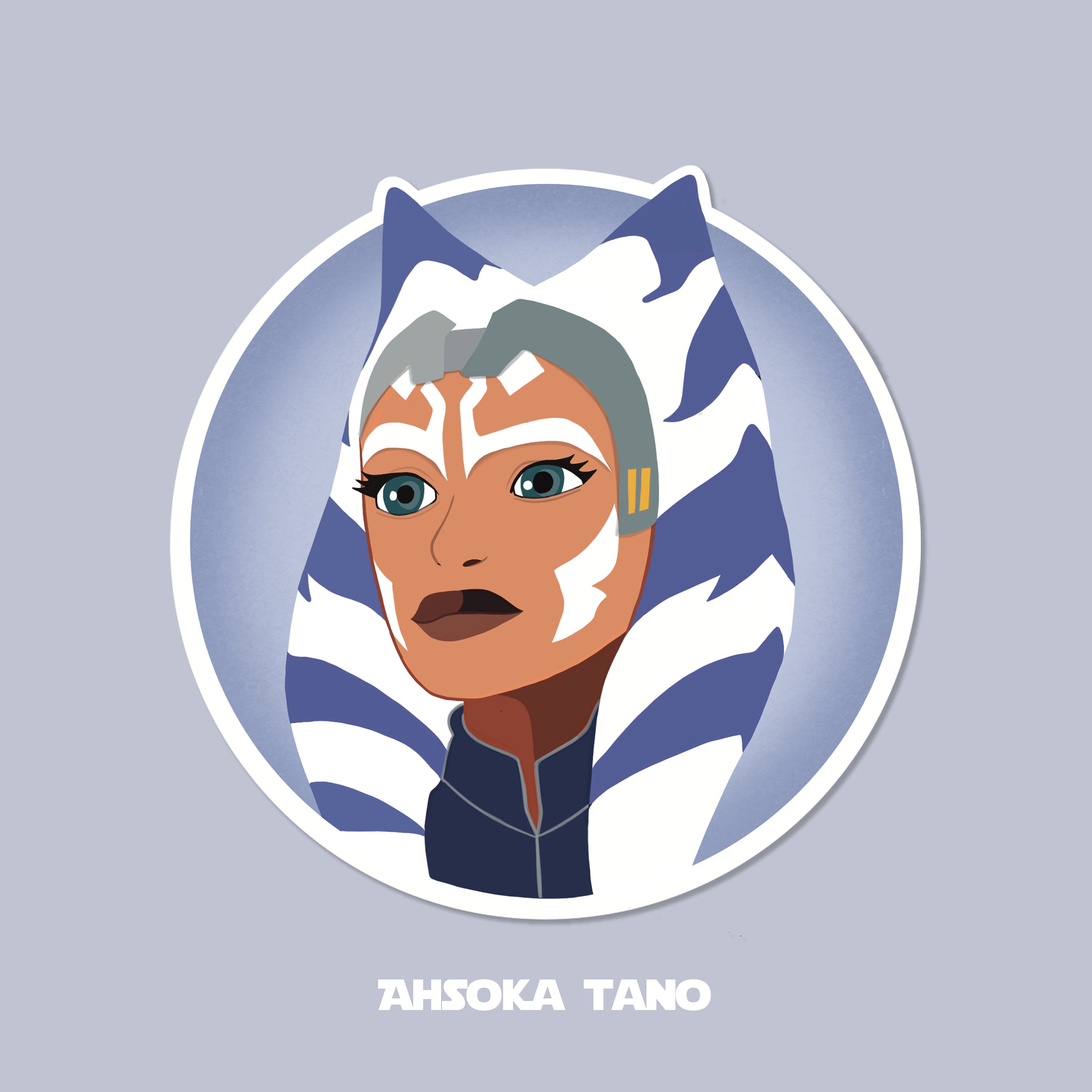 Ahsoka Tano Star Wars Stickers Etsy