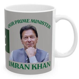 Imran Khan Prime Minister Mug, Imran Khan Mug, Imran Khan Coffee Mug, IK Mug, Gift for Imran Khan Lovers, Pakistan Flag Mug, Imran Khan Cup