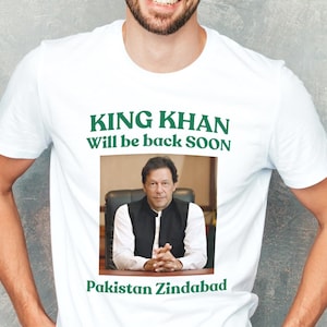 Imran Khan Inspirational Shirt, Imran Khan tshirt, Imran Khan Tee, King Khan shirt, Pakistan Zindabad, Qaidi 804, PM Imran Unisex T-Shirt