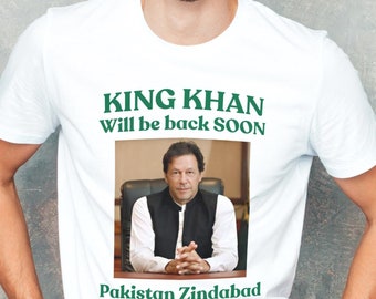 Imran Khan Inspirational Shirt, Imran Khan tshirt, Imran Khan Tee, King Khan shirt, Pakistan Zindabad, Qaidi 804, PM Imran Unisex T-Shirt