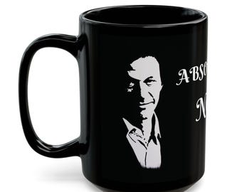 Imran Khan Absolutely Not Black Ceramic Mug (11oz, 15oz), Imran Khan Coffee Mug, Gift for IK Lovers, Imran Khan Photo Mug