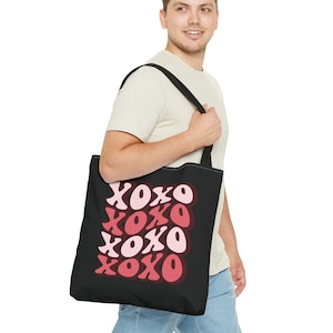 XOXO Bag, XOXO Tote Bag, Love Tote Bag, Love Bag, Valentine Day Tote Bag, Gift for Her, Valentine&#39;s Gift Women, Valentine&#39;s Day Home Decor