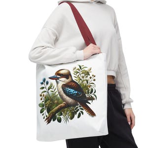 Kookaburra Tote Bag, Kookaburra Bag, Bird Lover Tote, Australia Day Present, Australian Bag, OZ Tote bag, Nature Lover Tote, Gift For Aussie