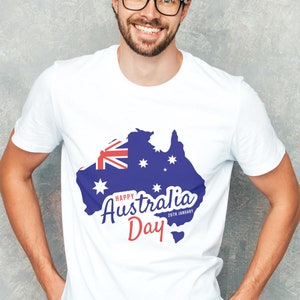 Australian Shirt, Australia Day shirt, Happy Australia Day T-Shirt, Australian Tee, Australian Unisex Shirt, Aussie T-Shirt, Aussie Gifts