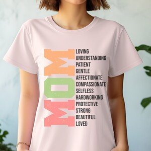 MOM Tee, Mom Shirt, Mothers Day Tee, Happy Mother&#39;s Day Shirt, Mother&#39;s Day Gift, Mother Shirt, Mum Shirt, Grandma Gift, Mothers Day T-Shirt