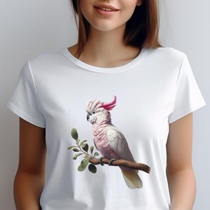 Cockatoo Shirt, Cockatoo Tee, Cockatoo T-Shirt, Nature lover shirt, Parrot Tee, Birdlife Shirt, Unisex Bird lovers Tee, Australian Bird Tee