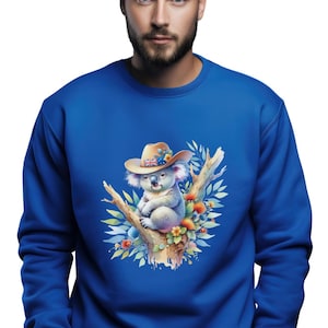 Koala Sweatshirt, Koala Crewneck Shirt, Koala Sweater, Australian Animal Shirt, Aussie Shirt, Australia Day Gift, Australian Wildlife Shirt