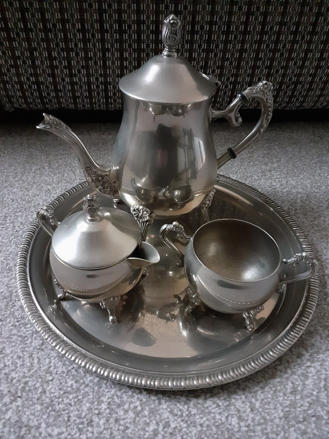 Vintage Silver Plated Coffee Set - Etsy