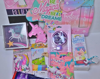 Unicorn Mystery Gift Box - Accessories Room Decor Activities Young Girl Tween Gift Big Sister Gift Birthday  Celebrate Graduation Get Well