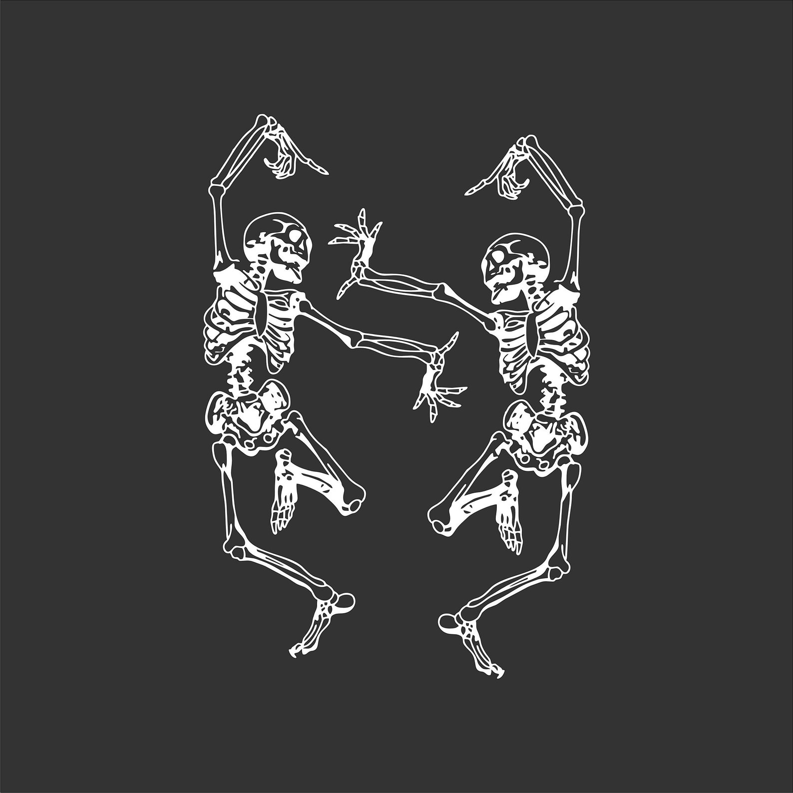 White dancing skeletons SVG Skeleton funny dance SVG Cricut Etsy