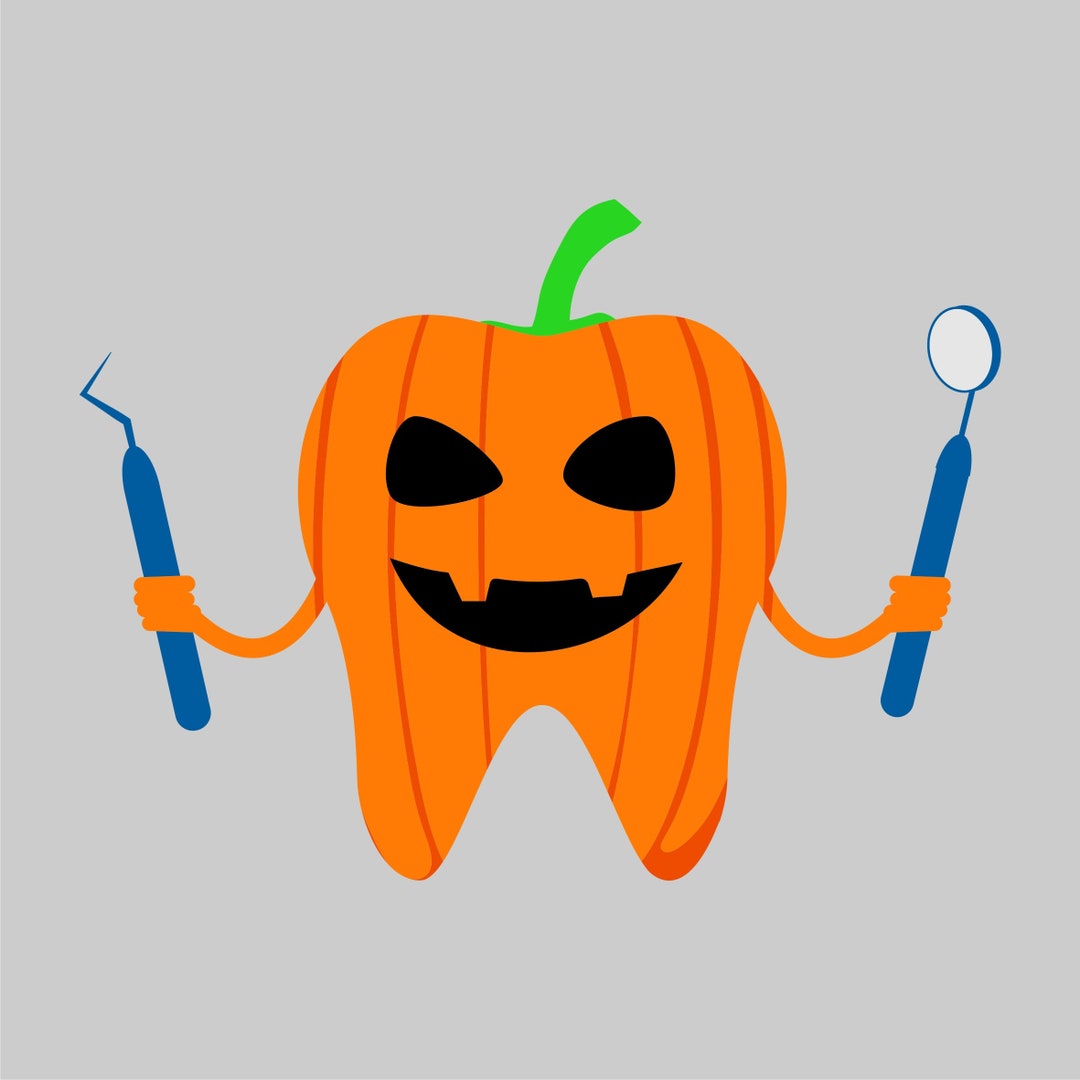 Pumpkin Tooth SVG Tooth SVG Halloween SVG Instant Download - Etsy