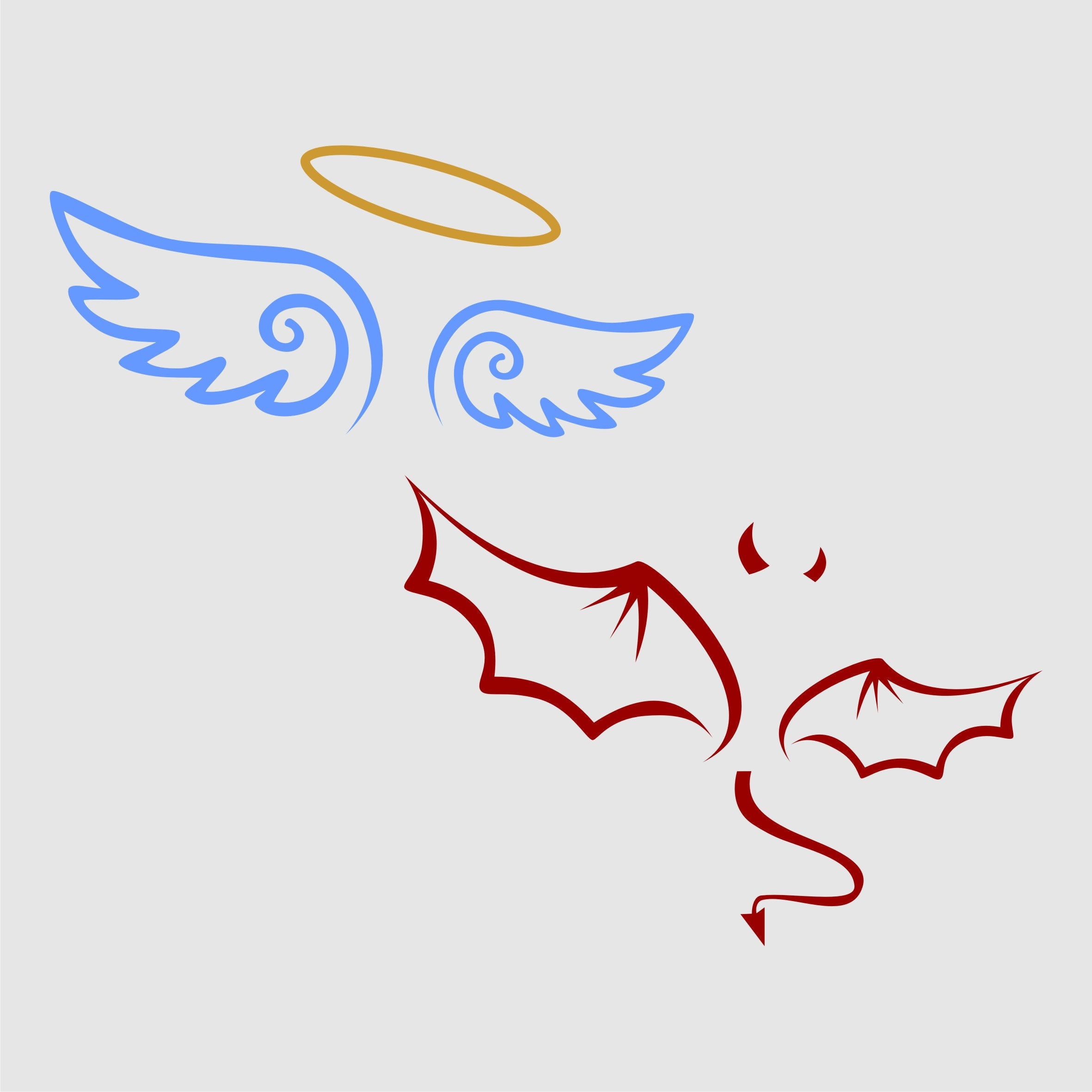 3d angel devil wings 3d angel devil wings
