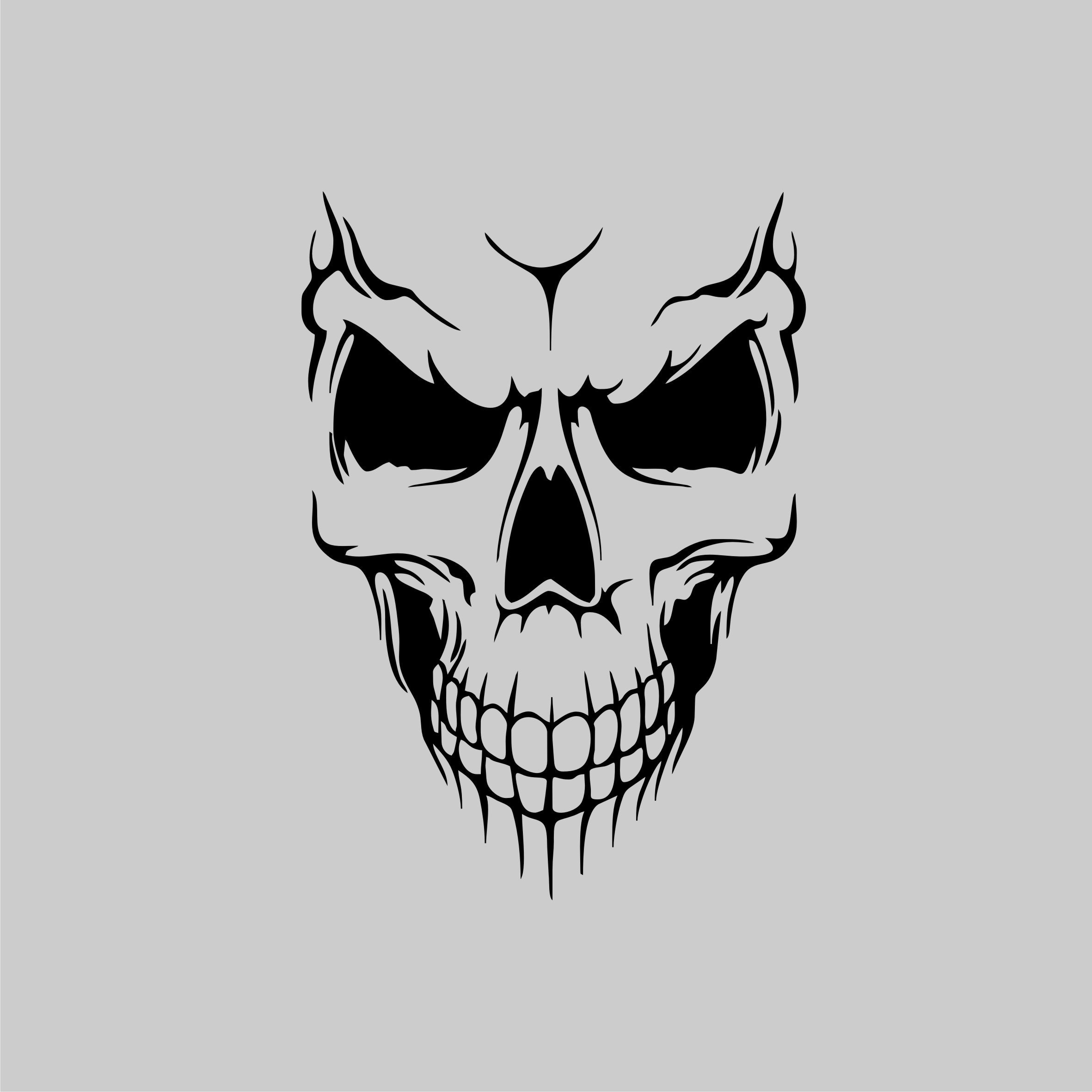 Totenkopf SVG Halloween SVG Skelett SVG Kopf svg Cricut Cut | Etsy