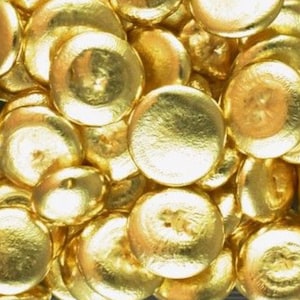 1 gram gold casting grain 10k solid gold shot for melt scrap jewelry rings cast refine pure gold bars coins ingots