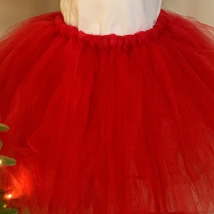 Merry and bright Christmas Red extra full adult tutu Christmas tree designs bow tutu